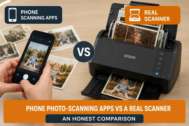 phone scaning vs real scaning